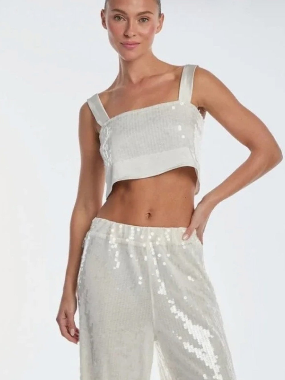 Noli Shop Sequin Crop Top